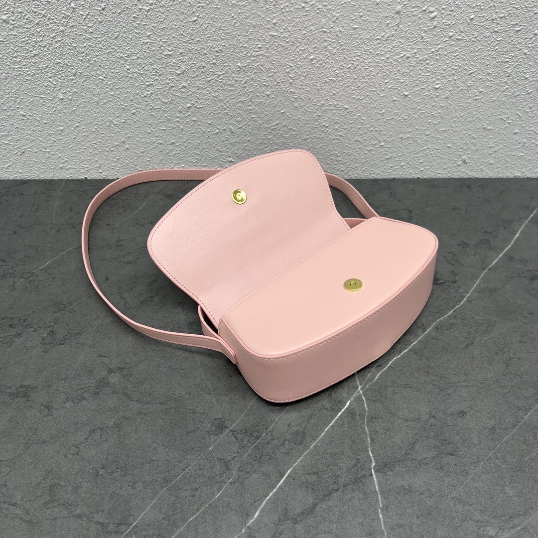 Celine Clutch On Strap Tabou In Smooth Calfskin Pink 101593